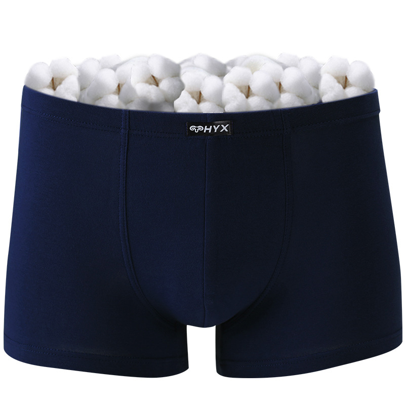 恒源祥男士内裤男四季全棉纯棉中腰平角裤透气大码四角内裤头