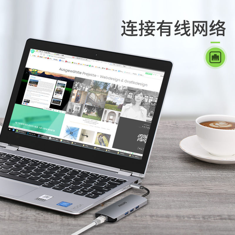 type-c拓展坞电脑转换器 转接头笔记本扩展macbook pro苹果配件air投影仪转换器HDMI SWR