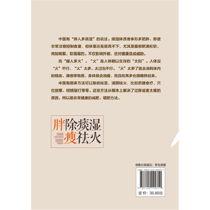 [正版]胖除痰湿瘦祛火高清大图
