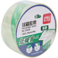 得力30429水晶超透低噪音胶带48mm*100y*50um(超透)(20卷)