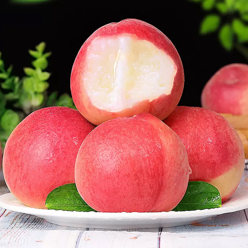[西沛生鲜]新鲜山东红毛水蜜桃 蜜桃新鲜水果 净重3斤装 应季现摘脆甜