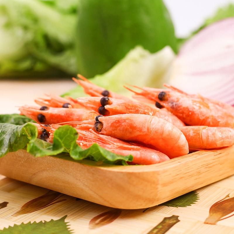 海买 加拿大熟冻北极虾 头籽甜虾400g 约40-50只 头籽率50%-60%
