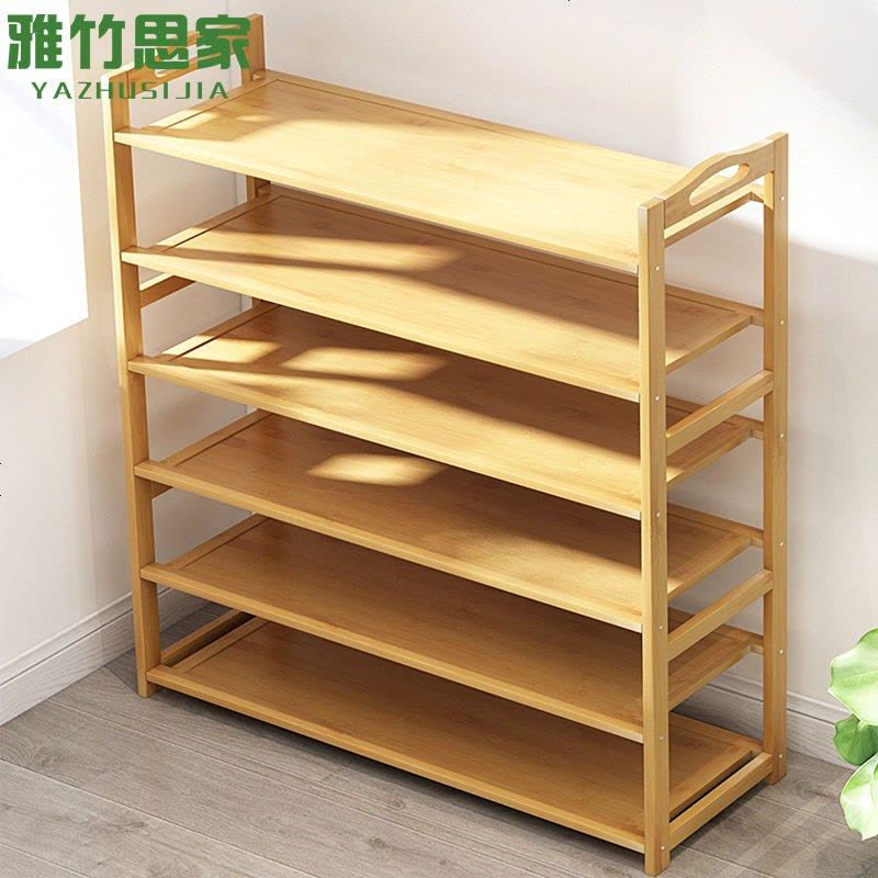 鞋架简易鞋柜实木防尘收纳架置物架经济型家用多层口鞋架子 【加固款】（靴位）四层80CM图片
