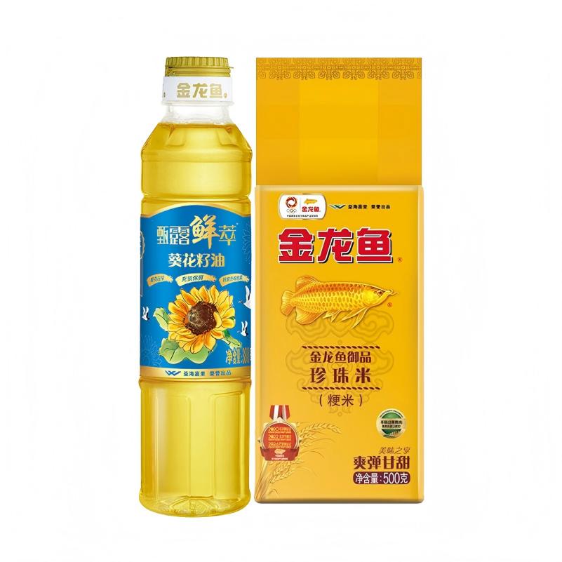 金龙鱼鲜萃御品组合888g 米油组合高清大图