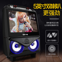 先科（SAST）S100 广场舞音响音箱蓝牙拉杆音箱蓝牙I视频机户外高清显示屏大功率移动KTV扩音器带麦克风家用音响