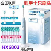 飞利浦(Philips) HX6803/02电动牙刷 净齿呵护型 31000转 充电式 全身水洗成人声波震动牙刷 浅