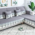 四季通用防滑沙发垫坐垫子布艺全包萬能沙发套罩沙发盖布沙发巾 清婉灰 70*180cm