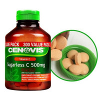 Cenovis维生素C咀嚼橘子味含vc片精华儿童天然无糖淡化色斑300粒澳洲