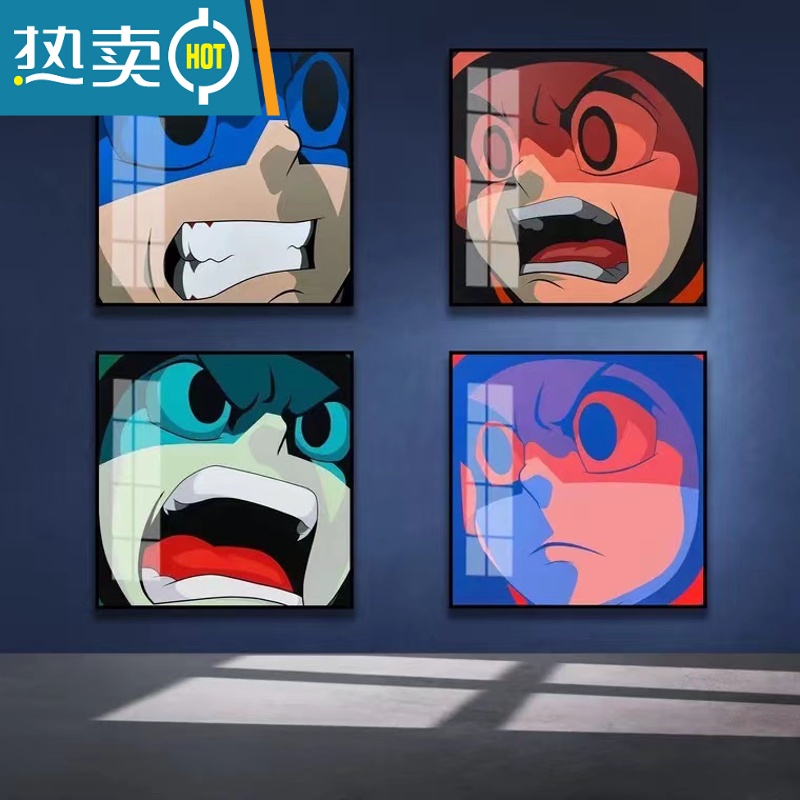 敬平潮流挂画动漫AOKIZY装饰画潮牌二次元客厅卧室床头墙面壁画装饰画高清大图