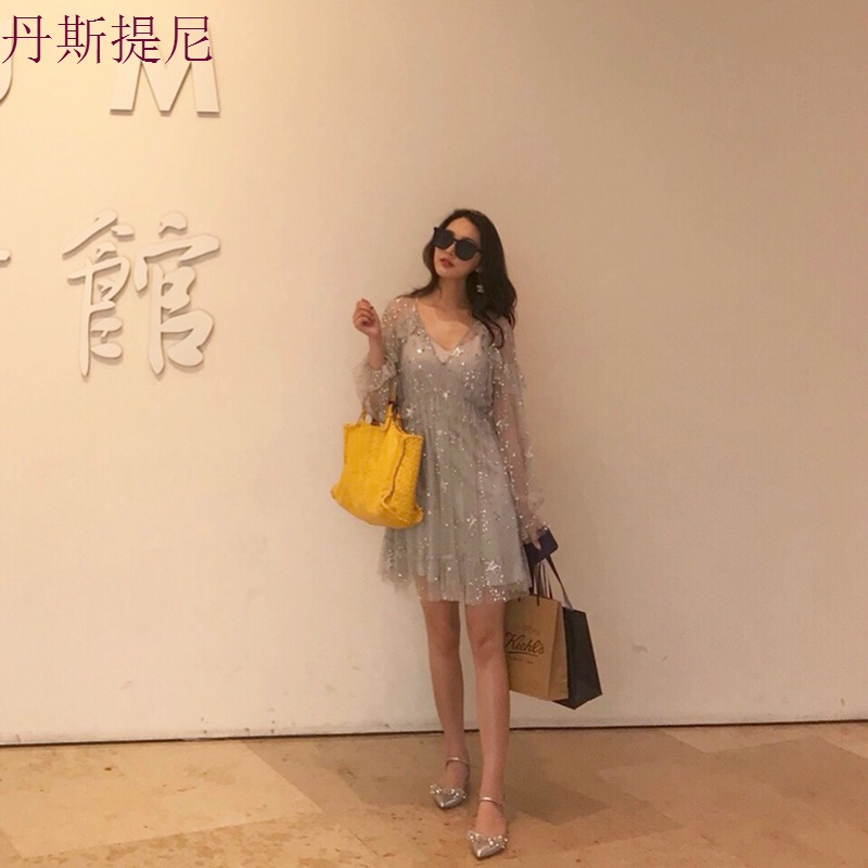 2018新款连衣裙女小晚礼服名媛聚会伴娘洋装派对显瘦宴会生日敬酒