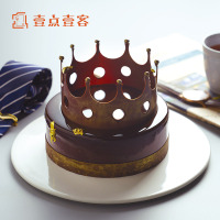 焦糖奶油黑巧克力慕斯蛋糕