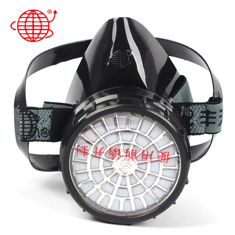 地球 2001 3号防毒面罩经济型自吸过滤式防毒面具半面罩防毒口罩喷漆