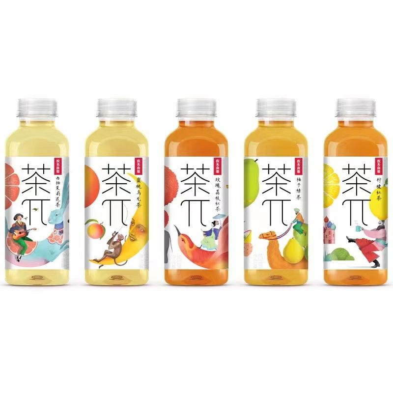 农夫山泉茶π茶派柚子绿茶500ml*15瓶整箱装风味茶饮料