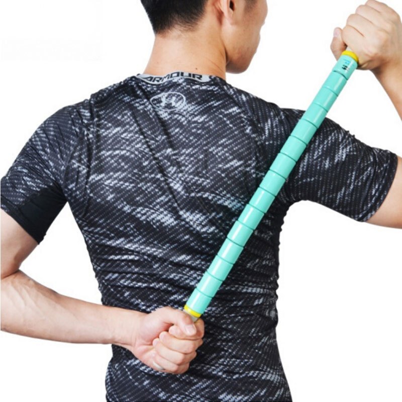 捷英飞JOINFIT 长47CM,滚动处28CM蓝色 多节按摩滚轴 进口专业深层肌肉健身按摩棒