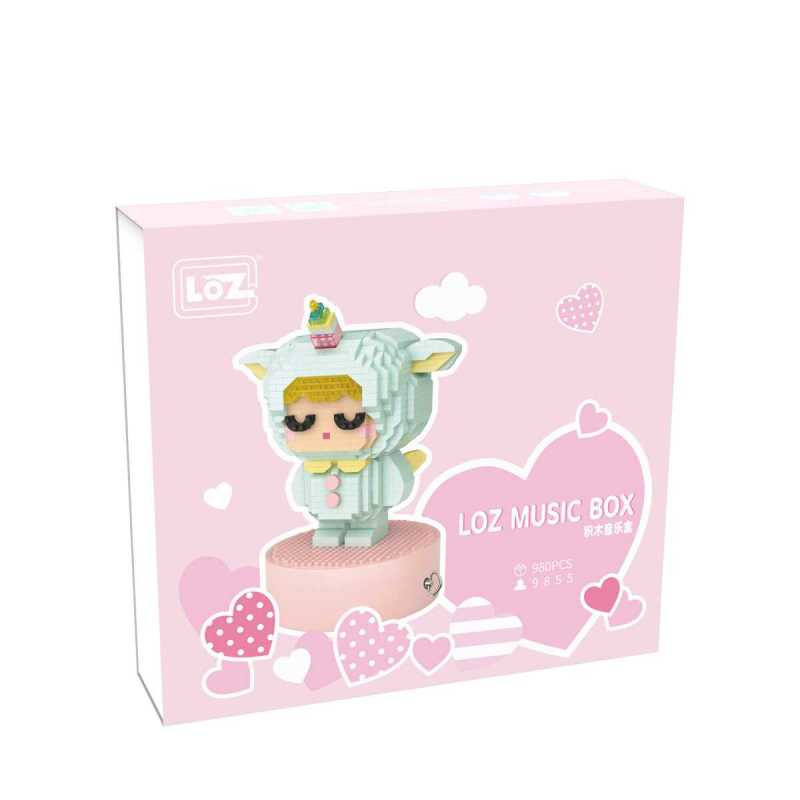 LOZ俐智睡梦宝宝旋转音乐盒益智启蒙拼插积木9855