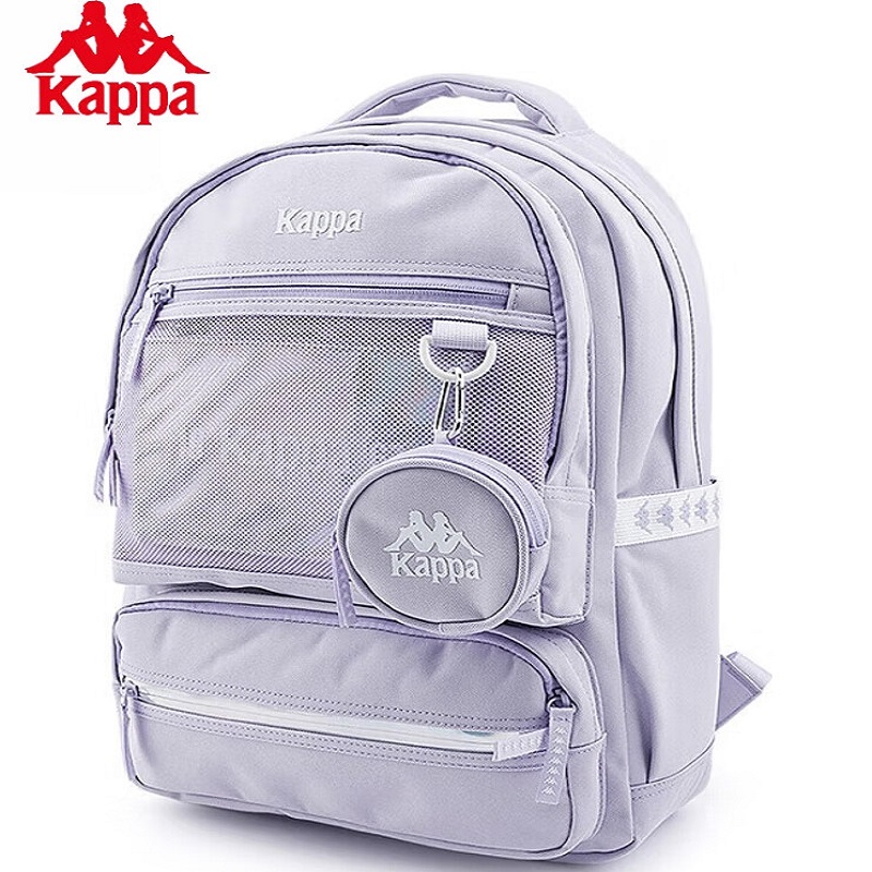 卡帕Kappa卡帕复古运动双肩包梨味冰沙黄K0DY8BS35