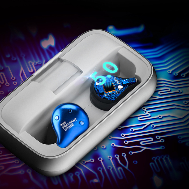 锦瑟香也(TheFragrantZither) TFZ X1真无线蓝牙耳机运动防水入耳式HIFI发烧舞台耳返通用 深海蓝高清大图