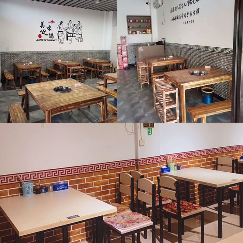 自粘腰线贴中式花边贴踢脚地线餐厅饭店客厅走廊过道墙裙装饰墙贴 新版红色长4.2米宽10厘米 整卷连续