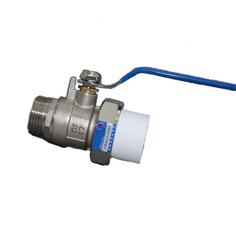 尧字 远大 PPR铜球阀(外丝单头式) Q31F-16T 外丝球阀 DN20 1个高清大图