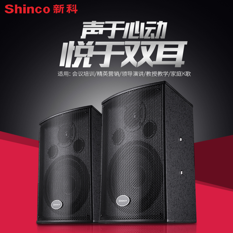 新科(Shinco)K30 会议音响KTV套装家用卡拉OK音箱 蓝牙 会议专用音响 8吋音响一对