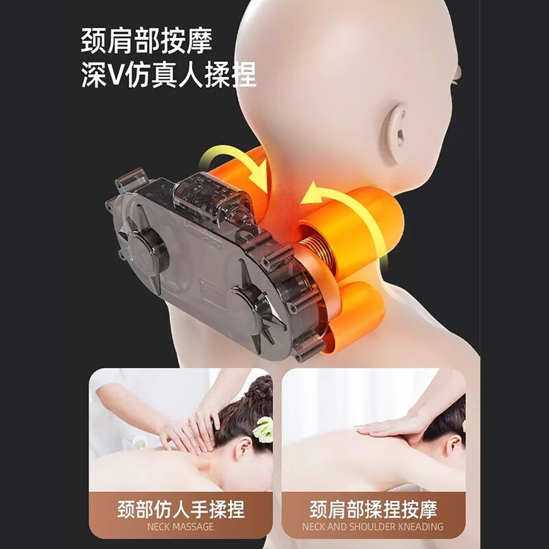 勒德威 泰式开背按摩垫 全身多功能家用按摩靠垫颈椎背部热敷腰臀部 AZ-018高清大图