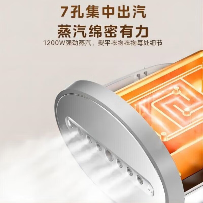 美的手持挂烫机TQ1200智能温控快速去皱节能静音设计家用必备高清大图