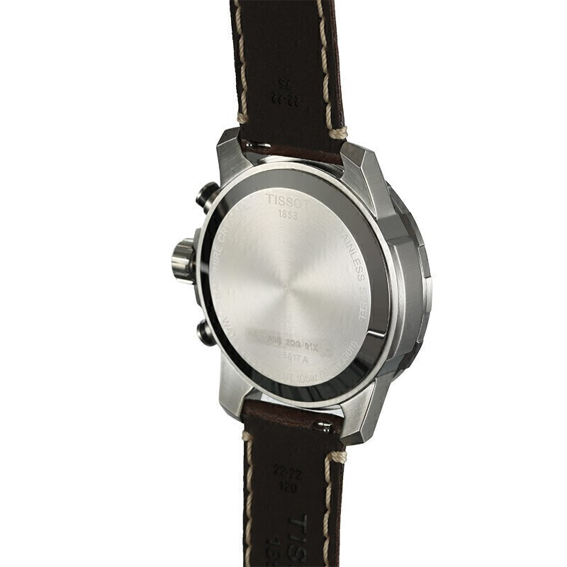 天梭（TISSOT）瑞士手表 速敢系列腕表 皮带石英男表T125.617.16.051.01