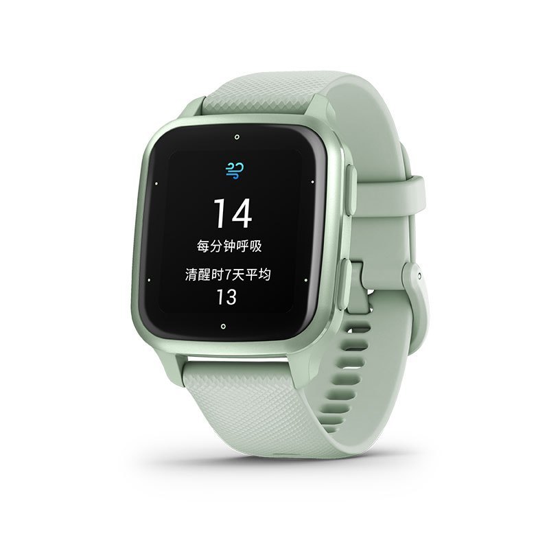 佳明(GARMIN) Venu Sq2 普通版 智能手表运动血氧心率跑步骑行游泳触控GPS运动时尚手表 薄荷绿