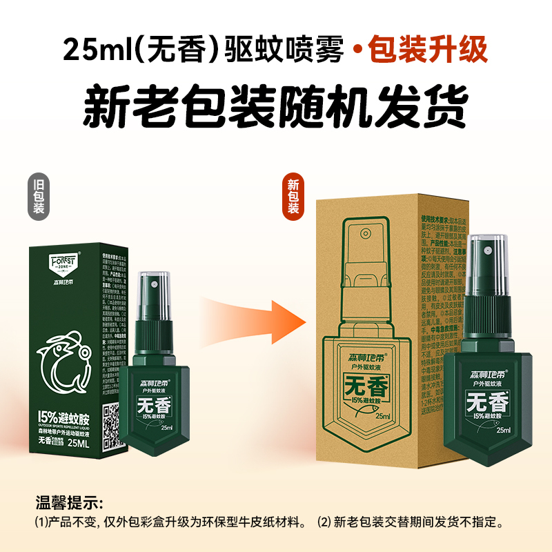 森林地带驱蚊液 25ML(爆护便携款)高清大图