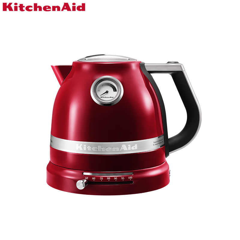 KitchenAid 凯膳怡烧水壶1522c家用温控电热水壶婴儿泡奶冲奶双层设计 珠光红