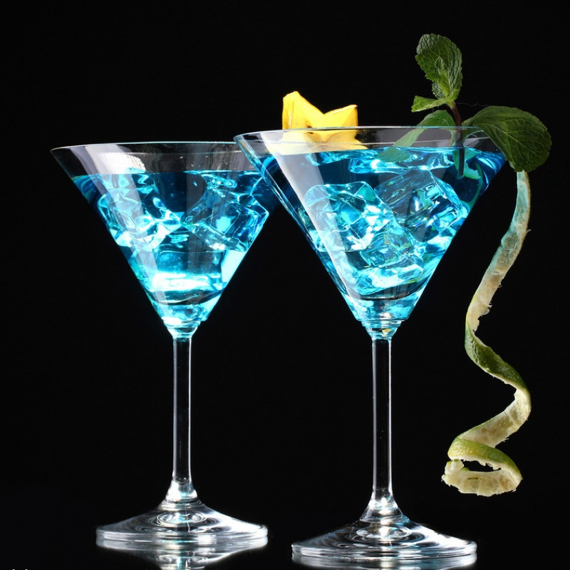 无铅水晶杯高脚杯鸡尾酒杯马天尼香槟杯 玛格丽酒吧三角杯酒具(请先与