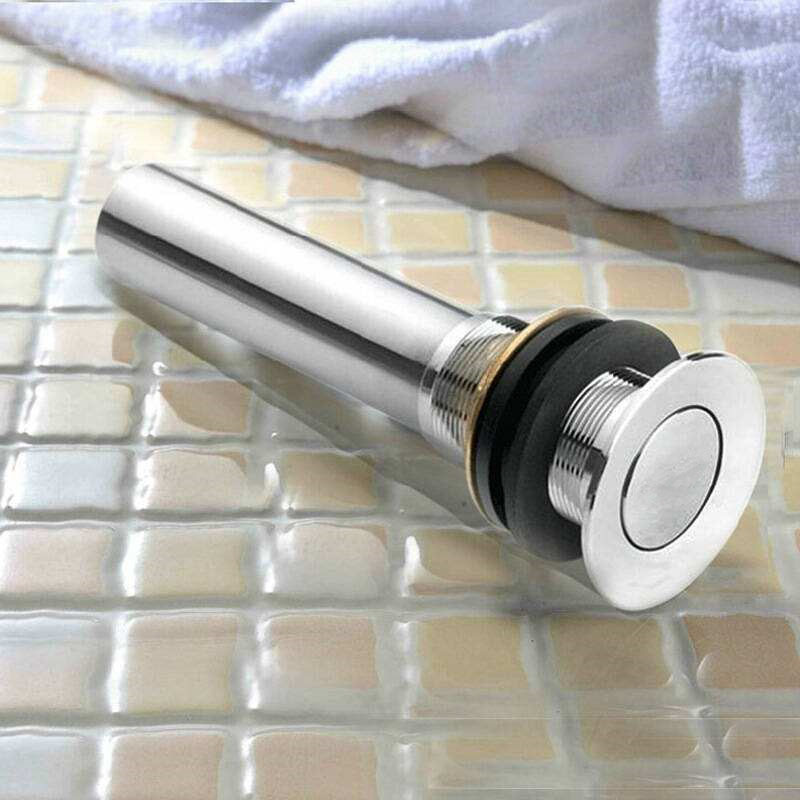 企购优品 面盆下水器弹跳台盆不锈钢下水洗面盆手盆排水塞子玻璃盆台上盆下水配件