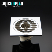 水美乐aquamelon 气吞山河款精铜加厚防臭防虫大排量淋浴洗衣机地漏三件套 阳台浴室厨房地漏三件套