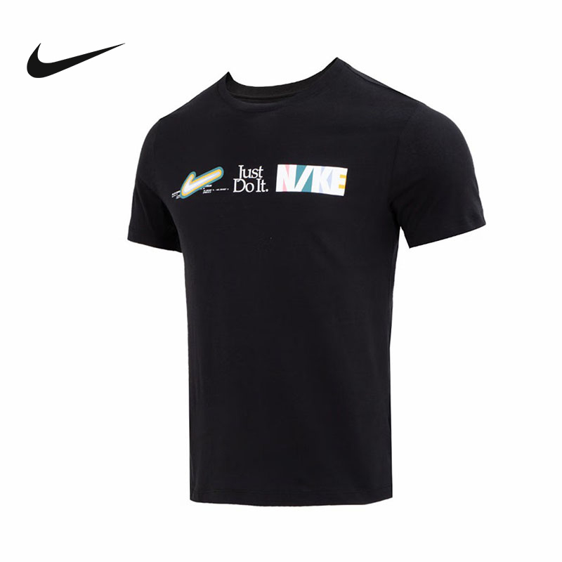 nike耐克短袖男夏新款针织衫宽松透气休闲运动圆领t恤