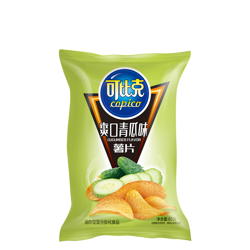 可比克 薯片青瓜味60g/袋