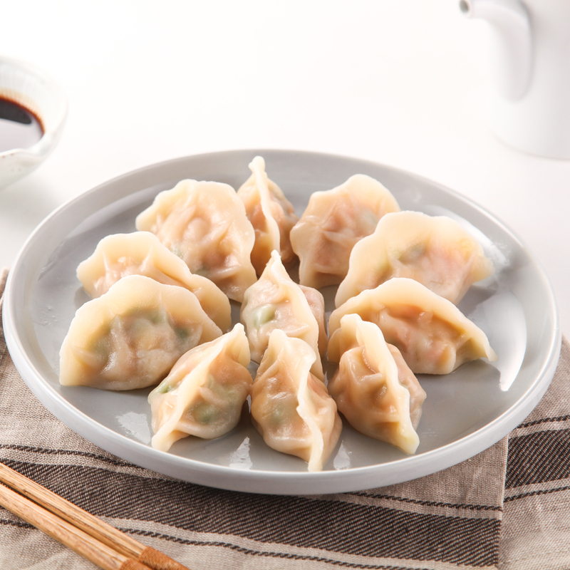 九州丰园有机玉米猪肉水饺300g饺子