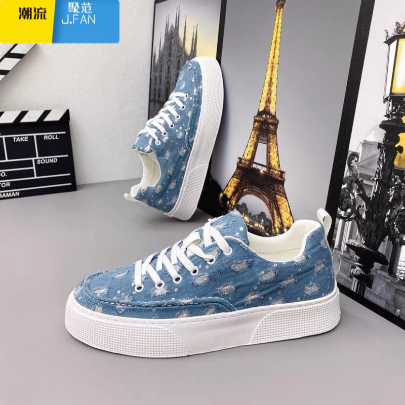 聚范2024夏季透气帆布鞋45特大码板鞋46运动休闲鞋47加肥加大号男鞋高清大图