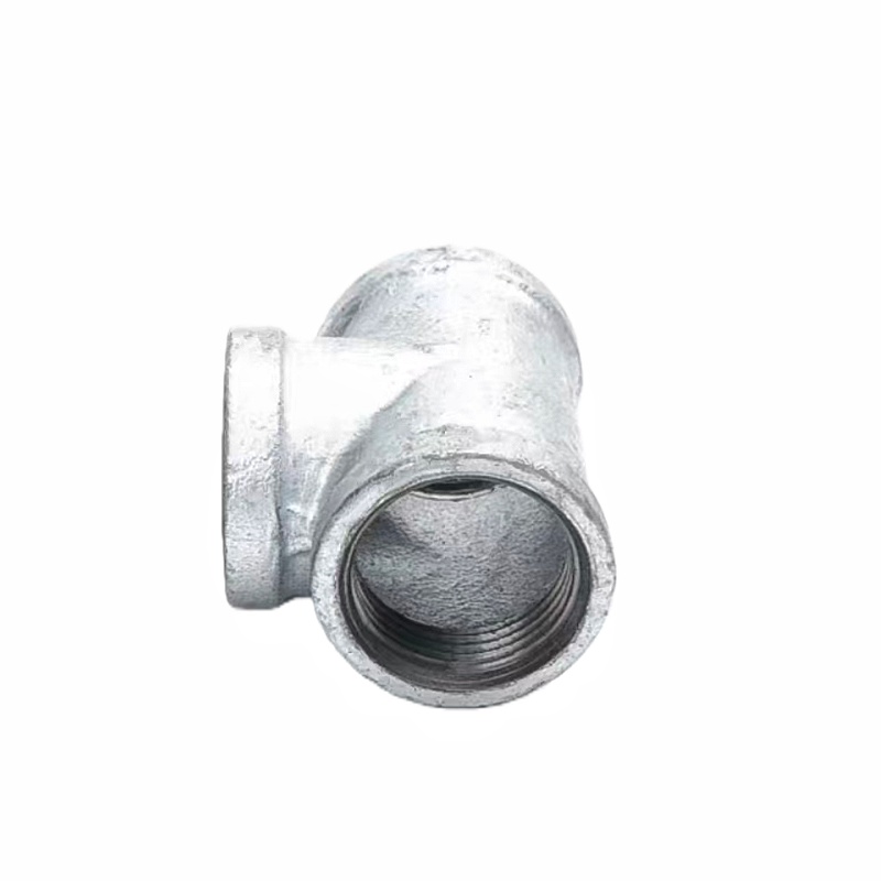 依诺九吉 镀锌三通正三通铸铁三通管件 多型号 个高清大图