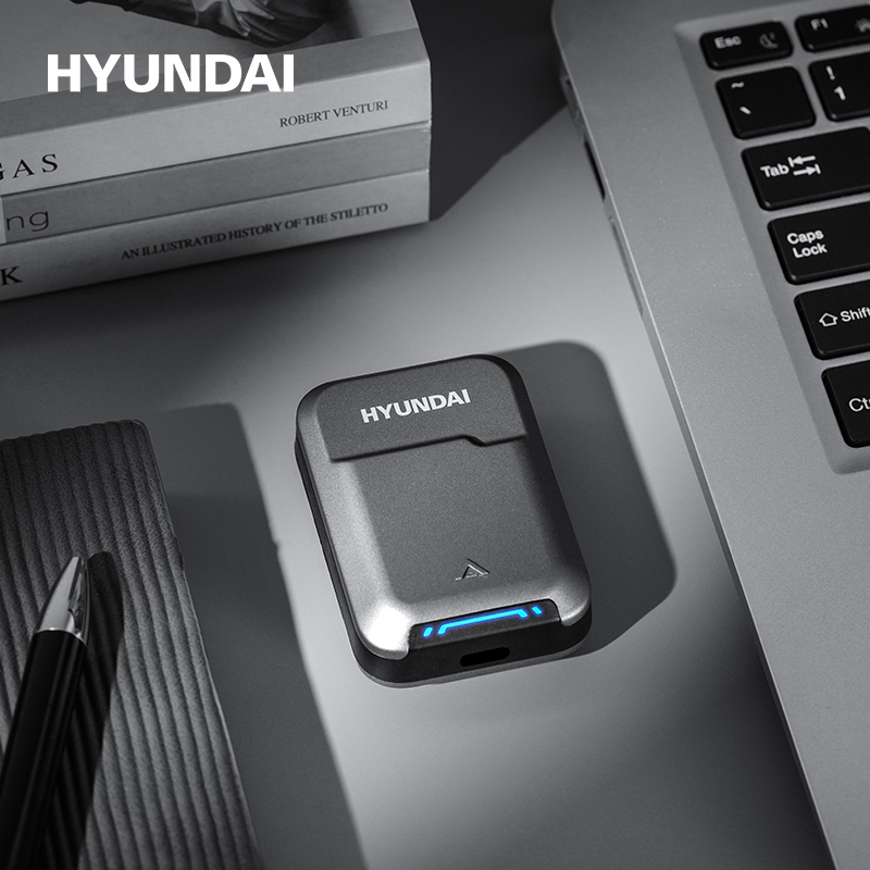 HYUNDAI 现代 滑盖式蓝牙耳机YH-B031 灰色