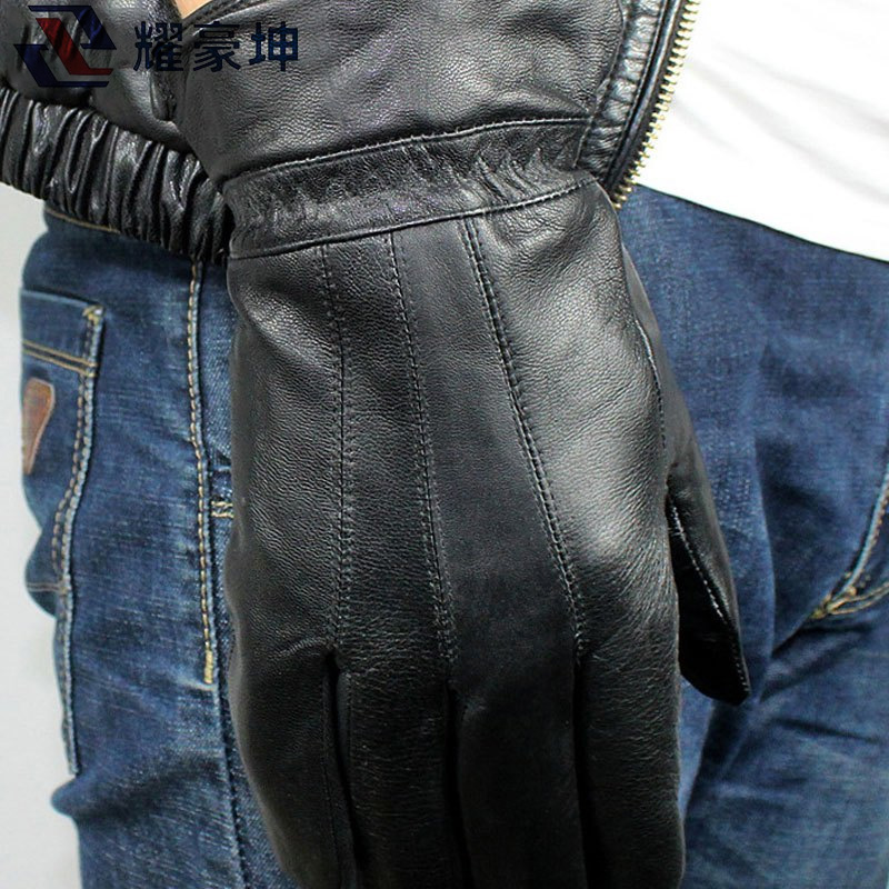耀豪坤 防寒羊皮手套拼皮D32T/副高清大图