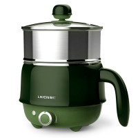 利仁HG-X1500宿舍锅多功能迷你小火锅学生小电锅煮面小功率电煮锅1.5L宿舍小蒸锅不锈钢