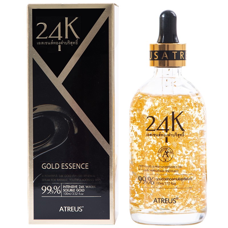 泰国Atreus 24K黄金精华液 金箔浓缩肌肤保湿精华100ml
