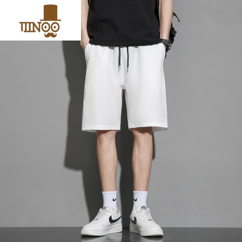 YANXU~短裤男款外穿宽松运动休闲潮牌夏季冰丝速干五丝~动X高清大图