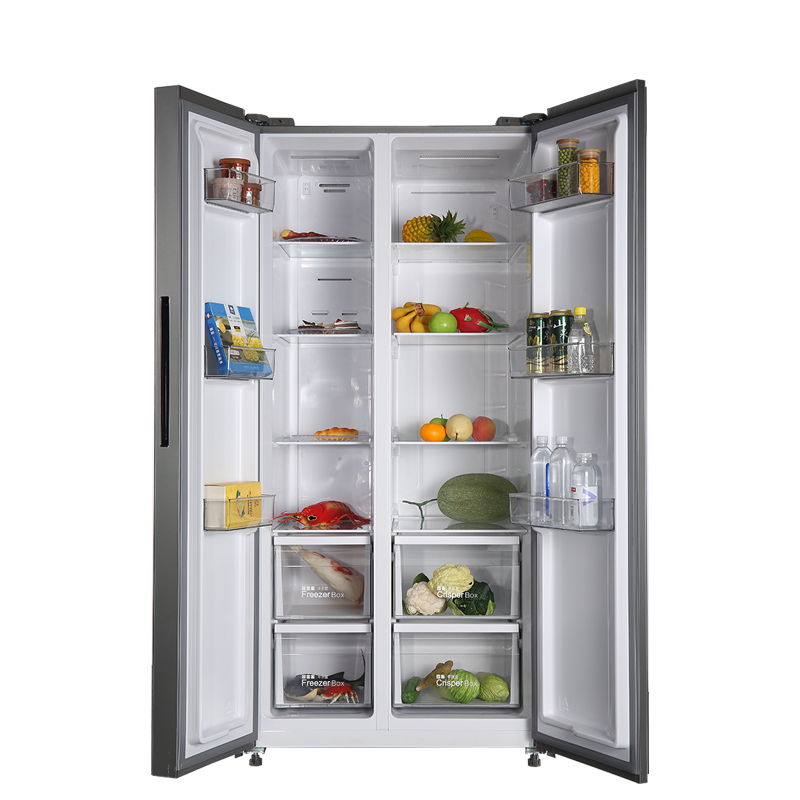 双鹿冰箱bcd600wsgvel玻璃对开门