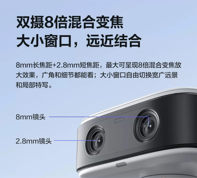 萤石CB60小魔方智能摄像机4G电池版(32G) 400万像素双摄像头(无限流量终身免费用)高清大图
