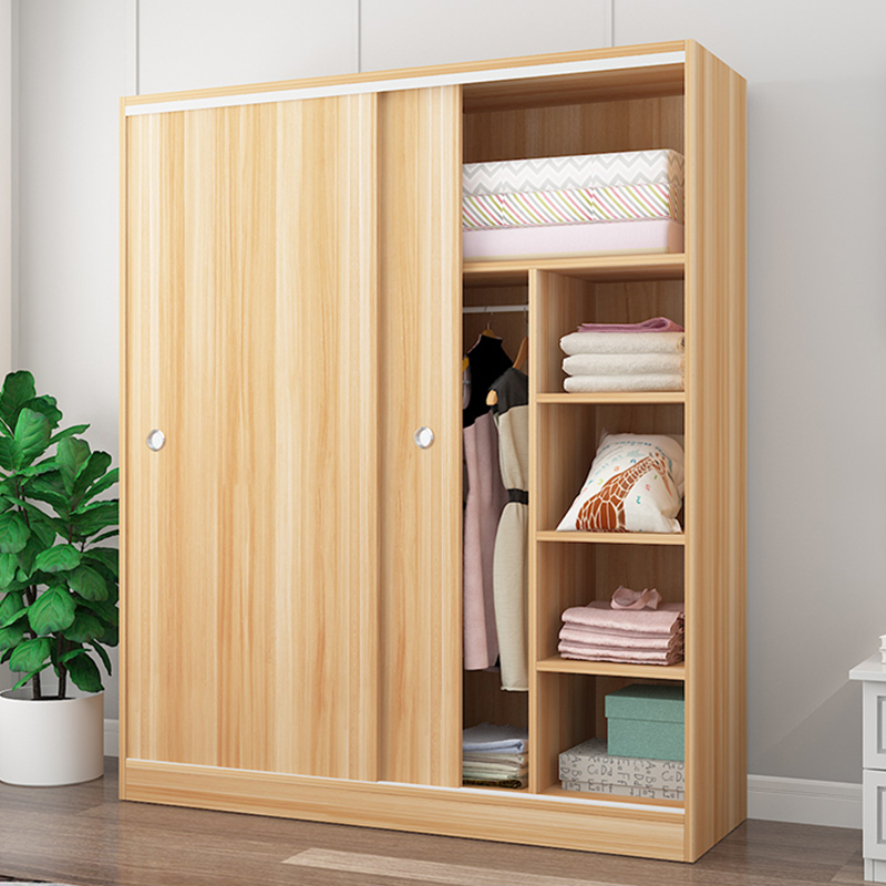 鑫金虎 衣柜家用推拉门衣橱简易小户型衣柜160*50*180cm高清大图
