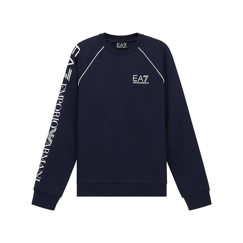emporio armani ea7 阿玛尼 男士 棉质加绒款圆领长袖卫衣运动衫6kpm