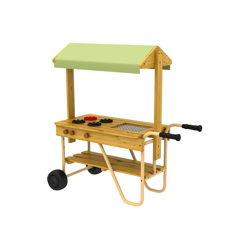 华森葳 户外双水池柜 可移动外卖餐车 凉亭式厨房 转角小吃店 HW1-S730