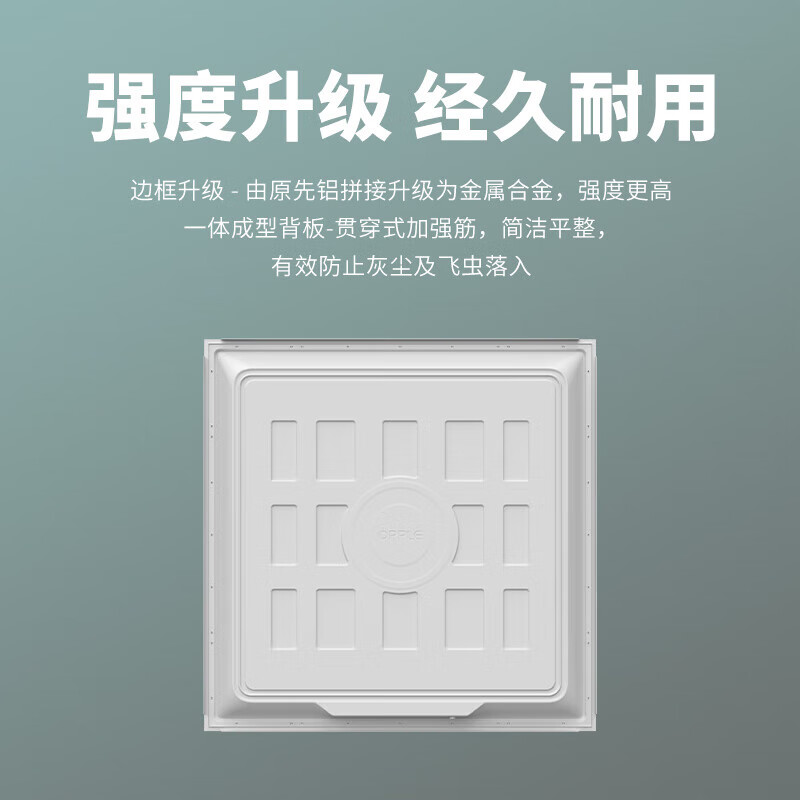 LISM欧普 led石膏板吊顶595*595商用办公超薄高显色平板灯面板48W 白光高清大图