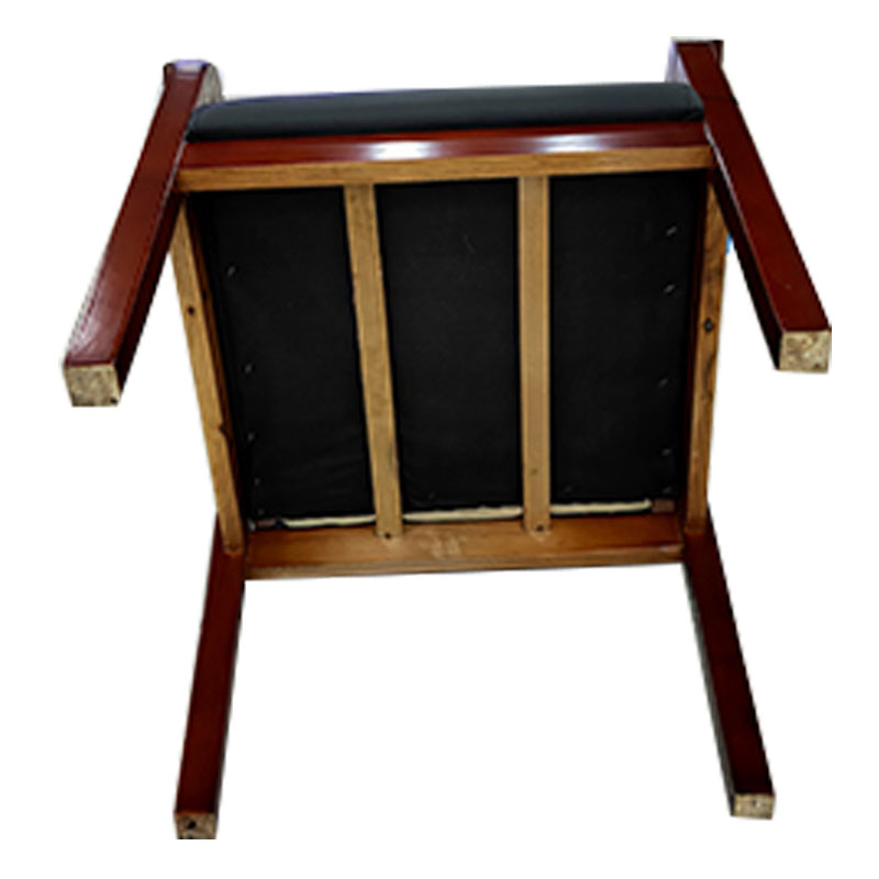 鑫升顺简约现代椅子办公椅会议椅橡胶木耳朵椅高清大图